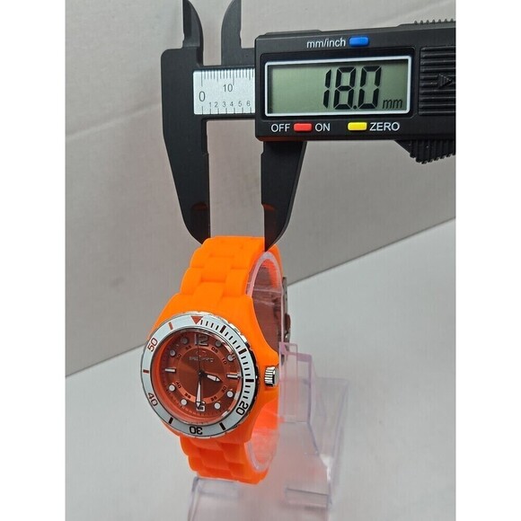 Seapro SP3218 Spring Orange Quartz Womens Watch Silicone 36mm New Battery WR30M
